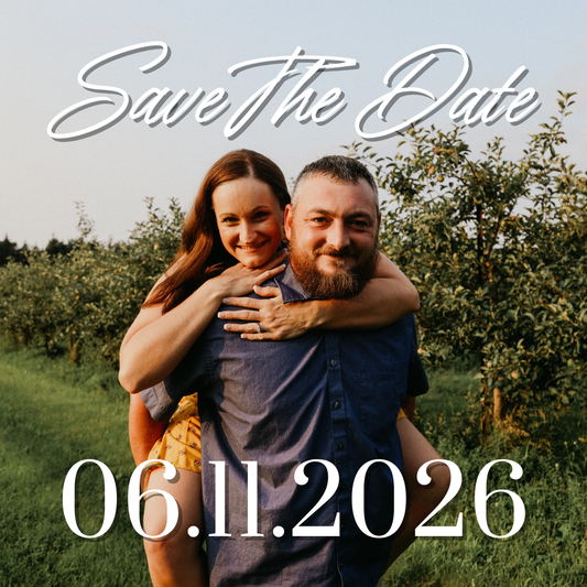 Save-the-Date Photo Magnet- Personalized Wedding or Event Reminder - Redeeming Skies Creative Company